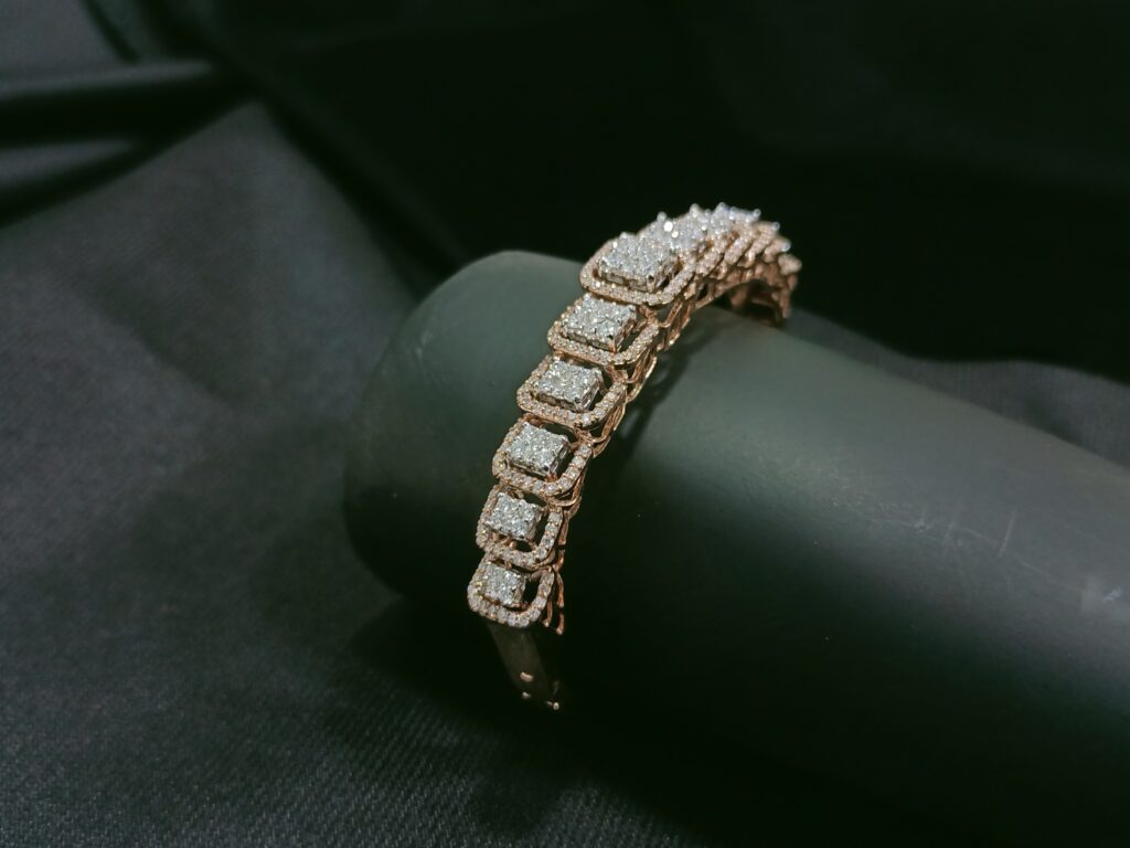 Facet Halo Bracelet