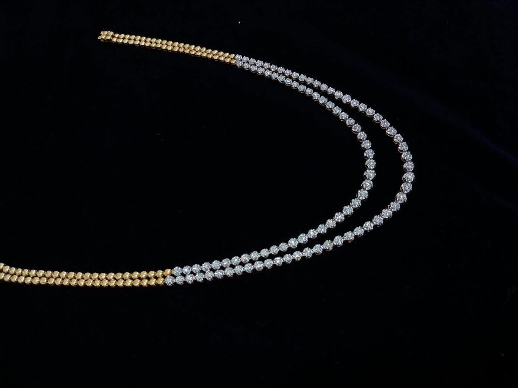 Double Line Sparkle Necklace