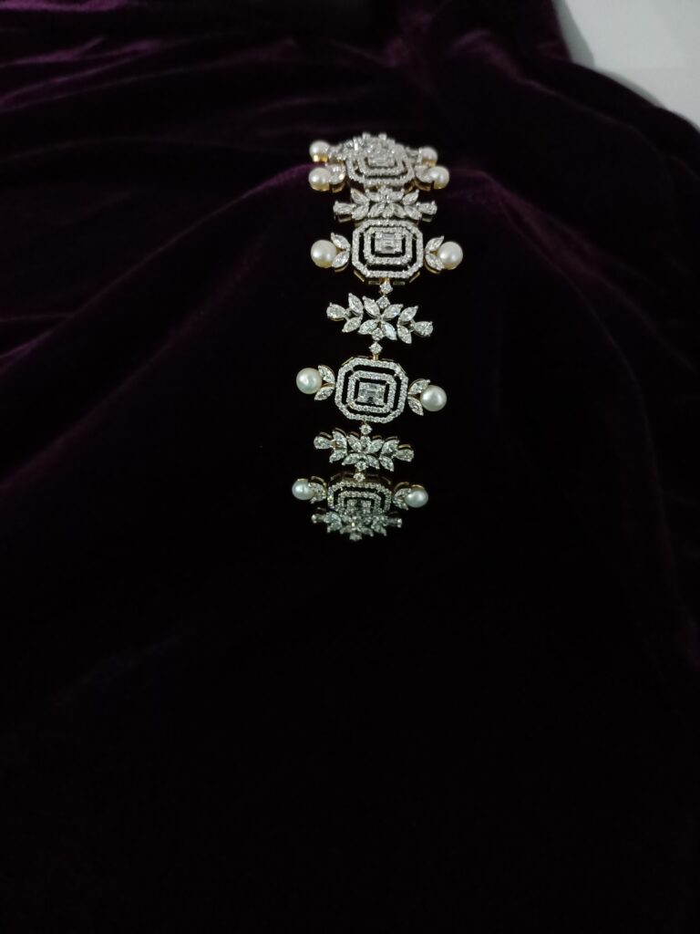Medley Halo Pearl Bracelet With Choker