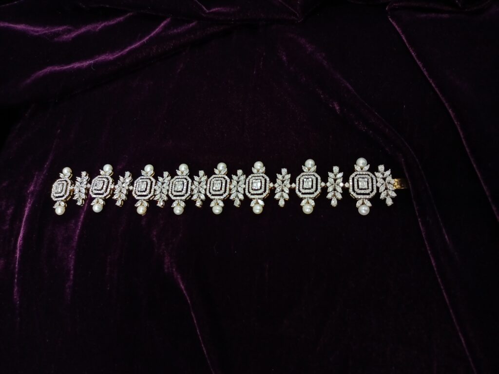Medley Halo Pearl Bracelet With Choker