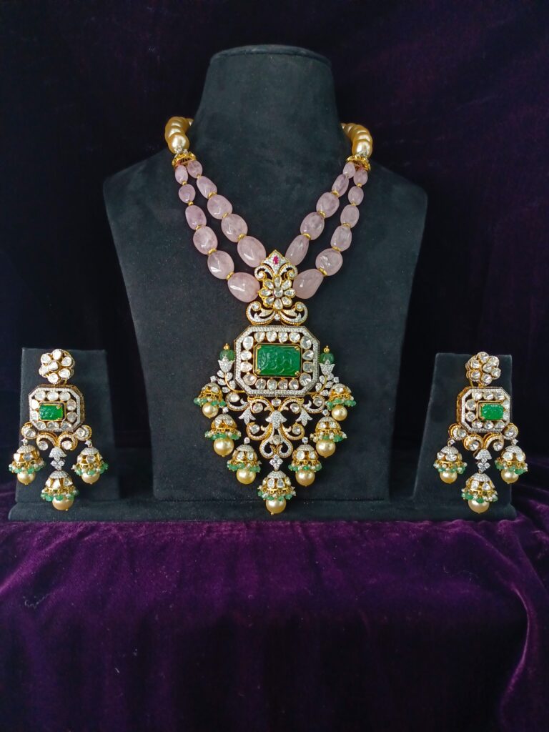 Polki Moti Earrings