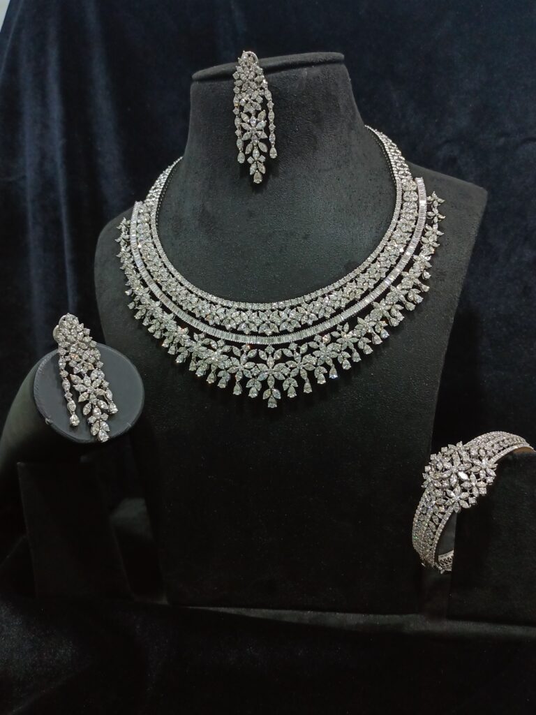 Grand Bridal Moments Necklace Set With Earrings and Bracelet