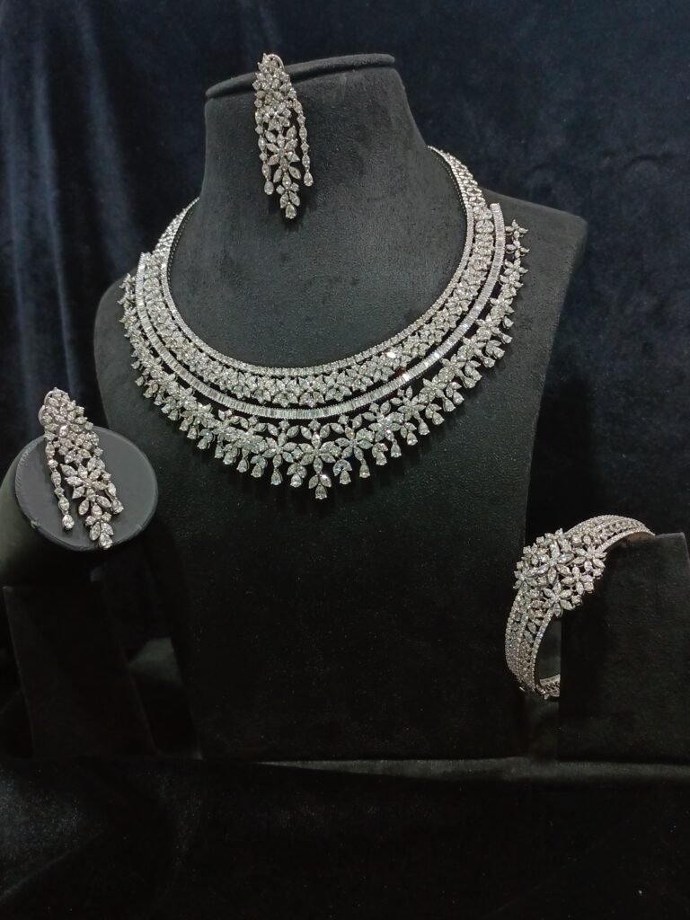 Grand Bridal Moments Necklace Set With Earrings and Bracelet