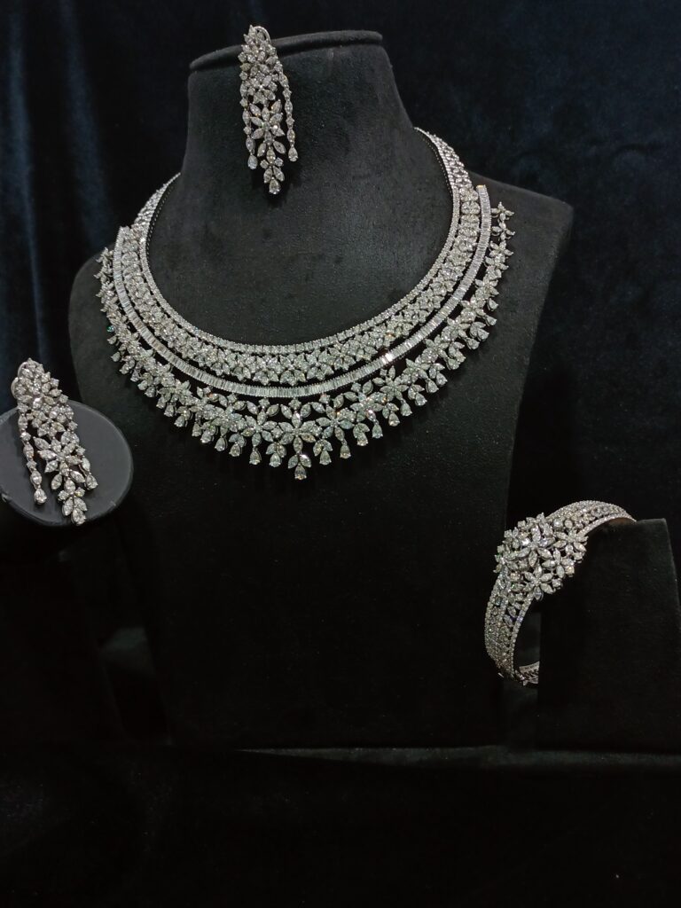 Grand Bridal Moments Necklace Set With Earrings and Bracelet