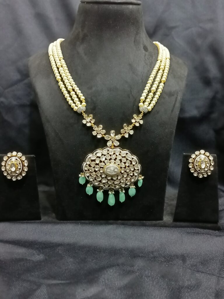 Polki Russian Emerald Necklace