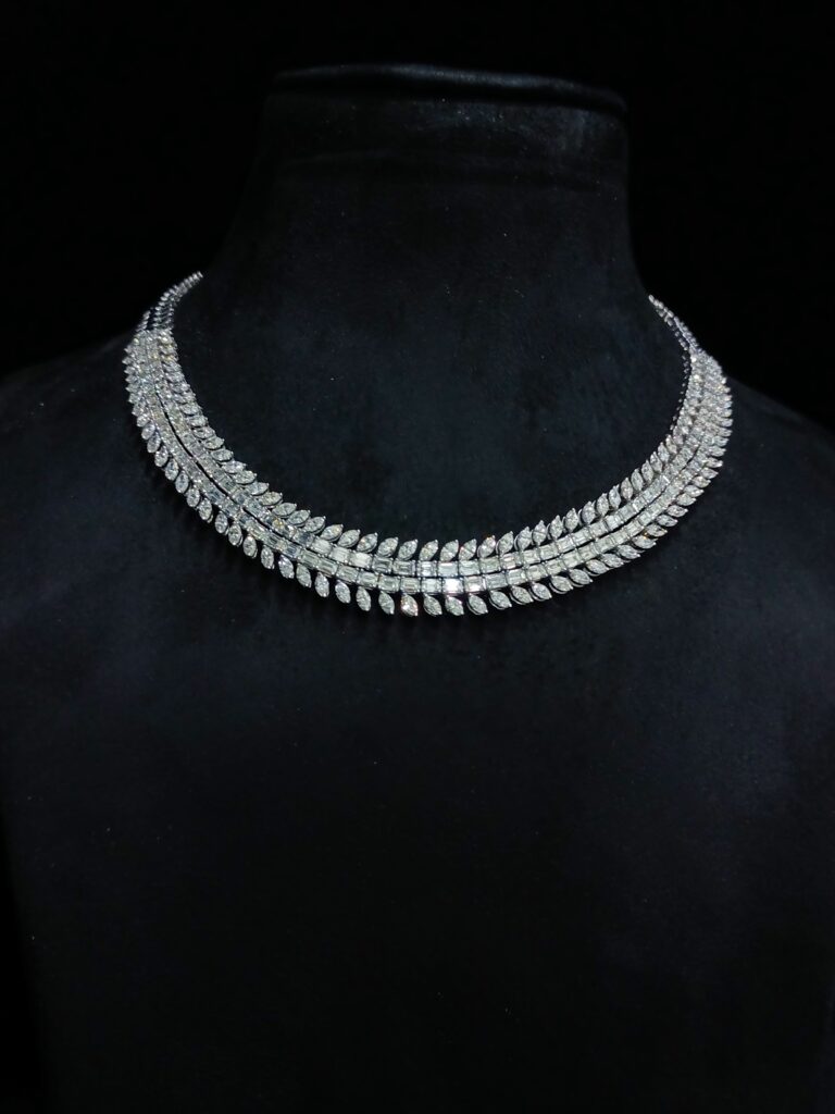 Choker Set With Ruby Charm Necklace