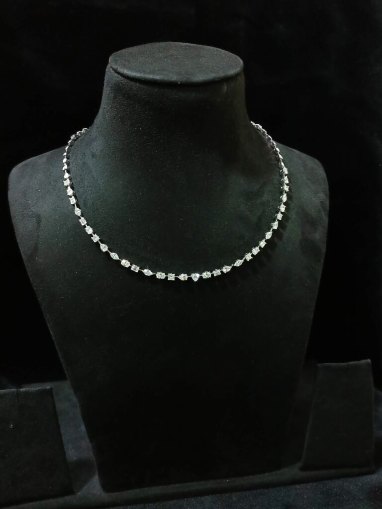 Mixed Shaped Whisper Single Line Necklace