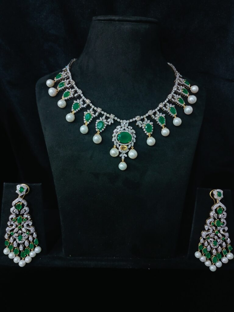 Green Pearl Empress Necklace