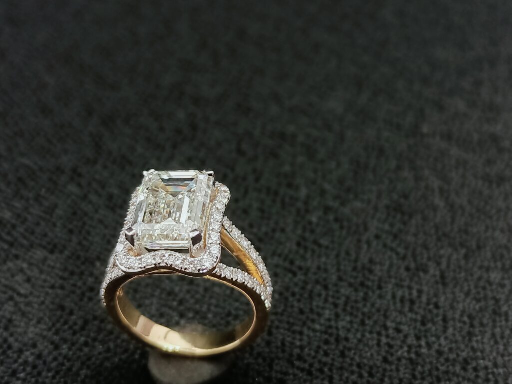Emerald Charisma Engagement Ring