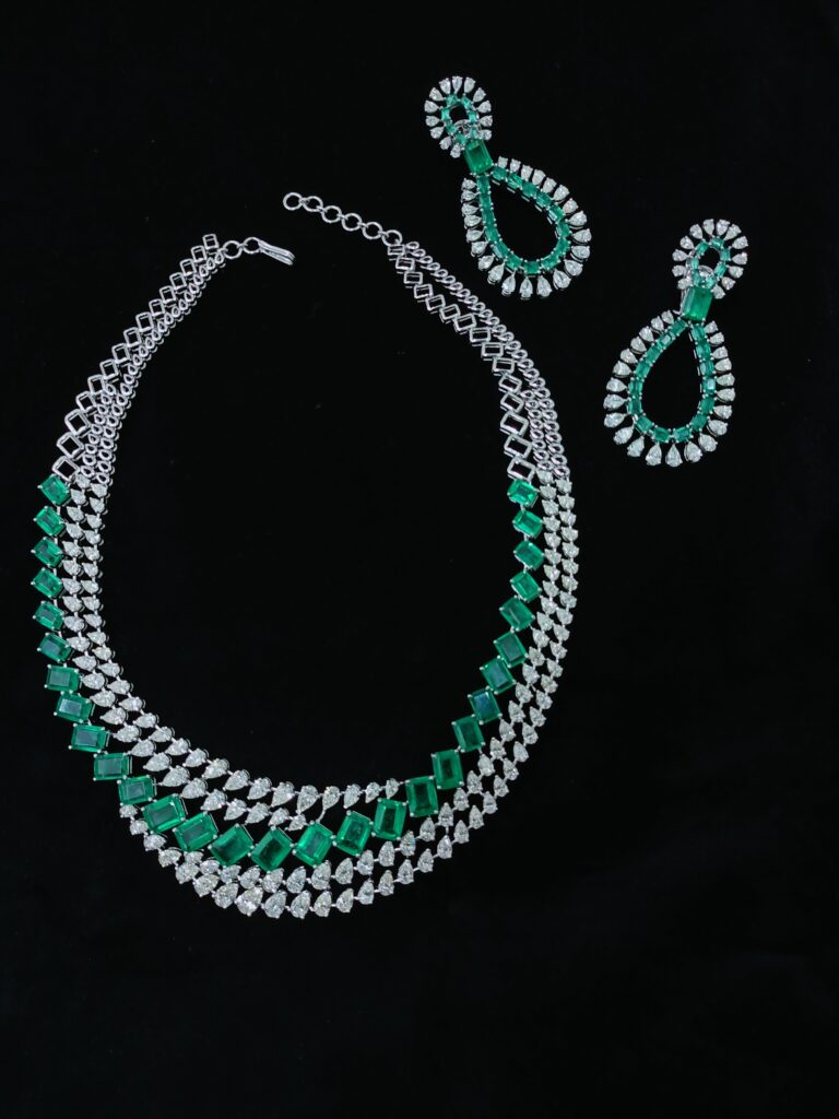 Emerald Pan Aura Earrings