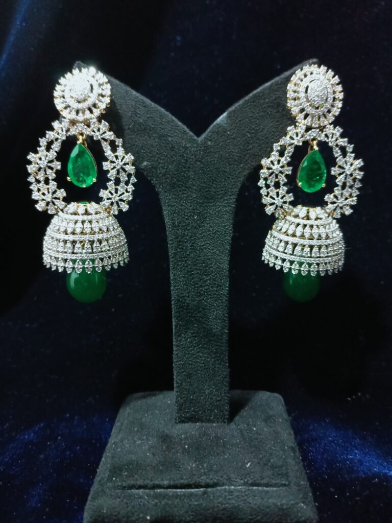 Green Grace Jhumka