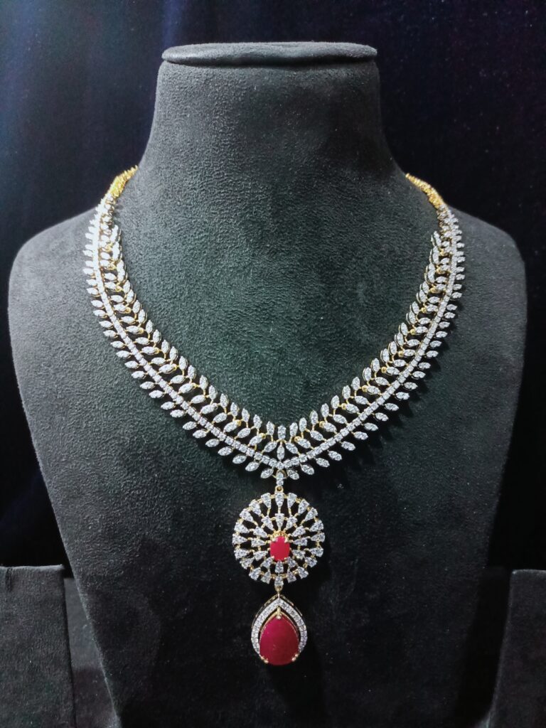 Choker Empress Set With Ruby Necklace