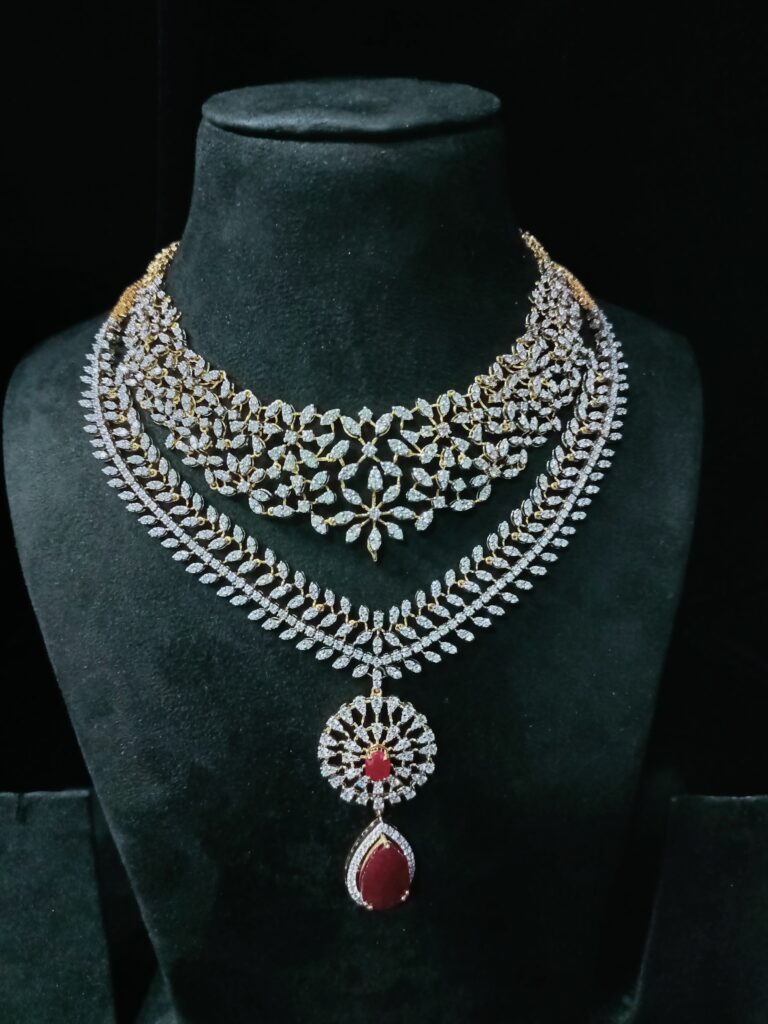 Choker Empress Set With Ruby Necklace