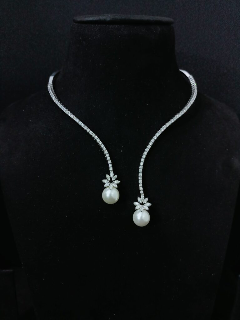 Indo Western Pearl Necklace Set