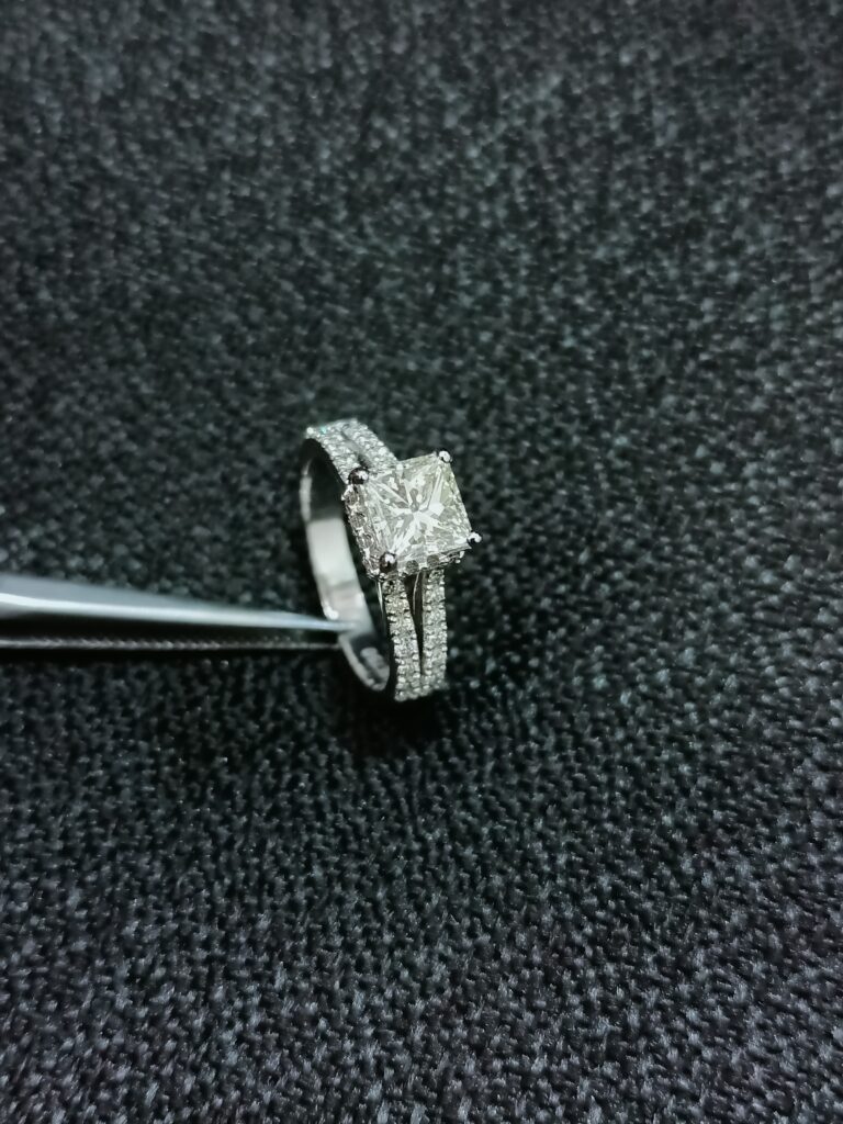 Princess Solitaire Engagement Ring