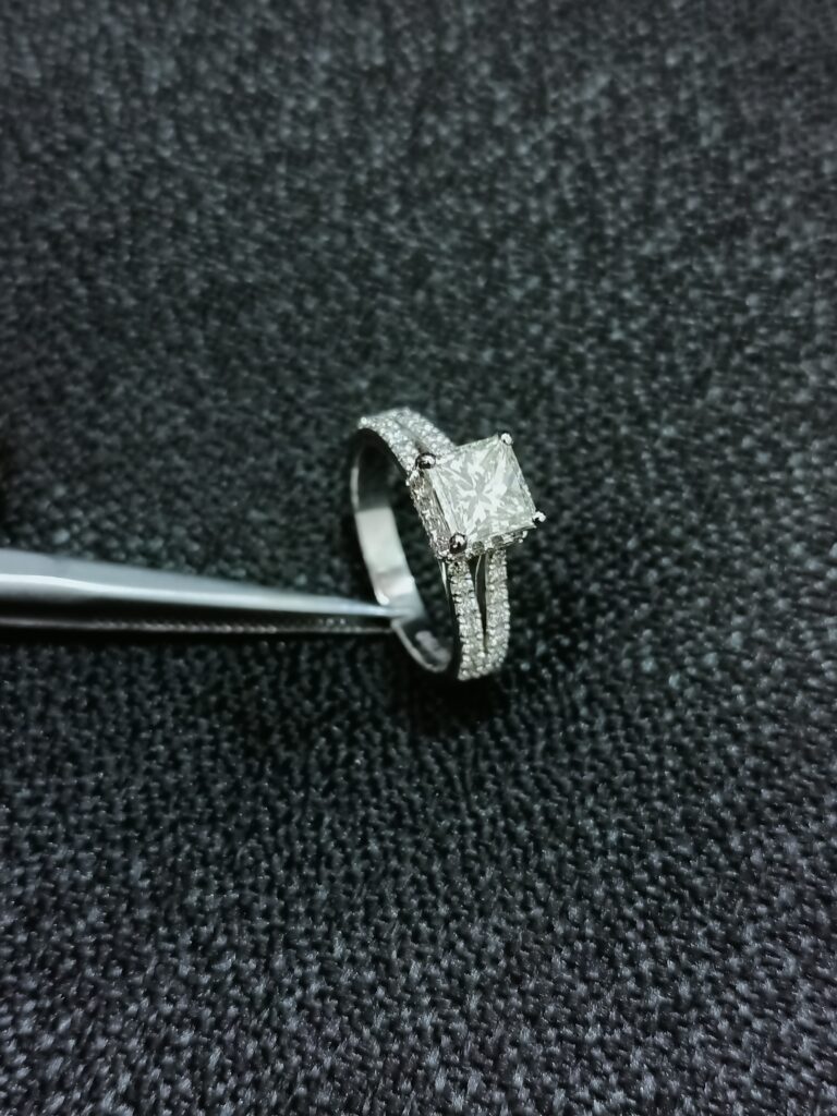 Princess Solitaire Engagement Ring