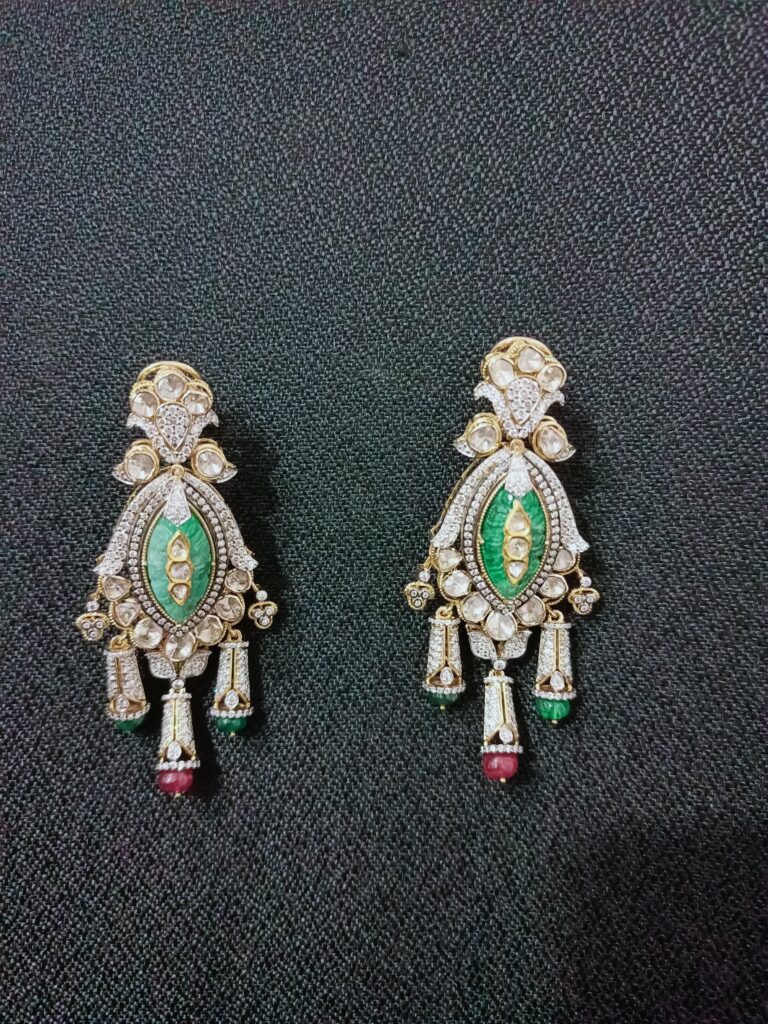 Fusion Polki Earrings