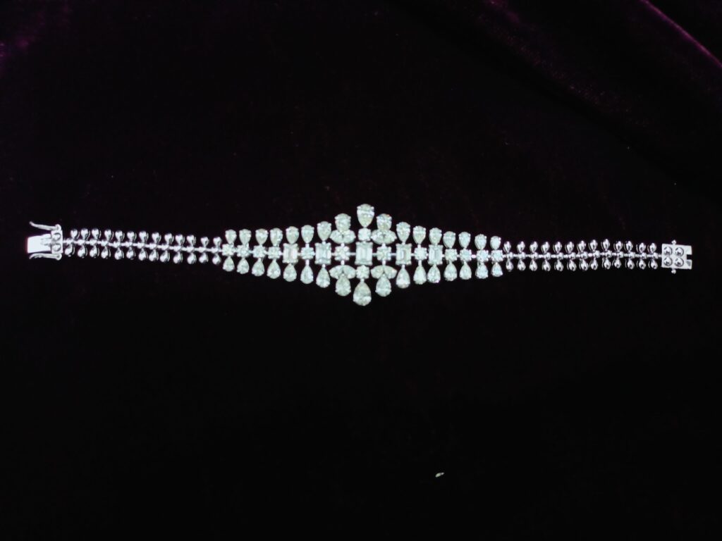 Cascade Diamond Tennis Bracelet With Choker