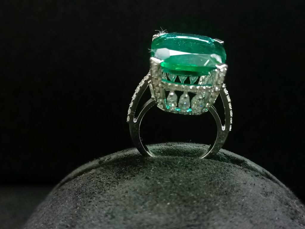 Emerald Solitaire Ring