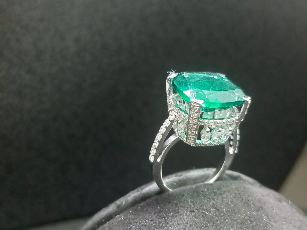 Emerald Solitaire Ring
