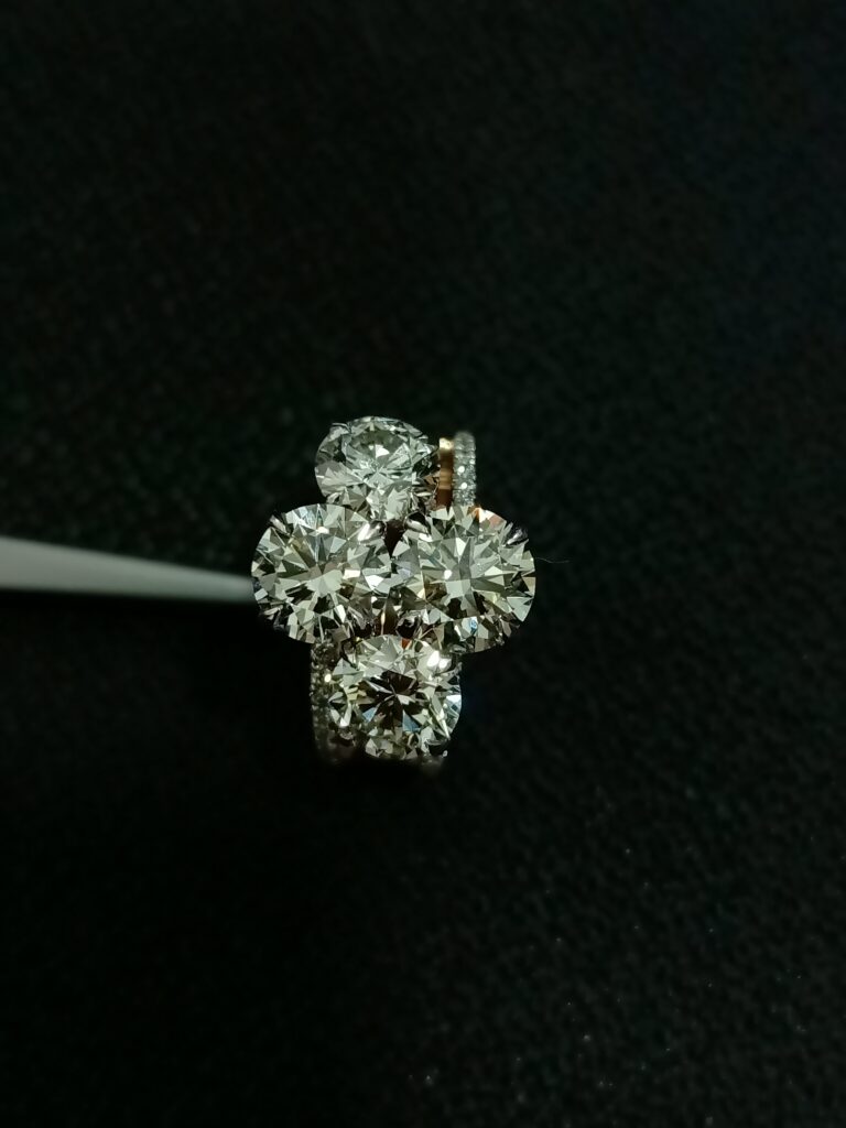 Quad Round Dazzle Ring
