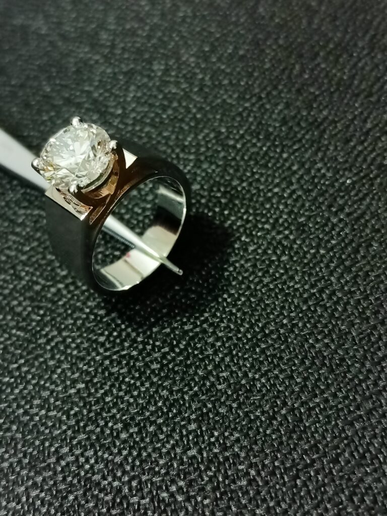 Men's Engagement Solitaire Ring