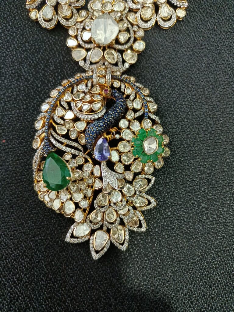 Peacock Polki Necklace